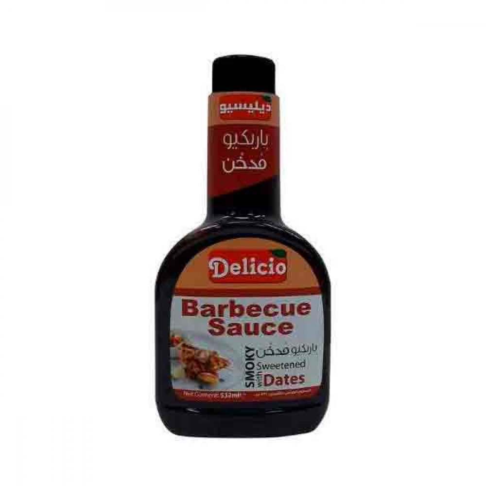 Delicio Bbq Sauce Smoky 532Ml -- صوص مدخن باربكيوشواء 532 مللي من ديليشيو Delicio Bbq Sauce Smoky 532Ml -- صوص مدخن باربكيوشواء 532 مللي من ديليشيو