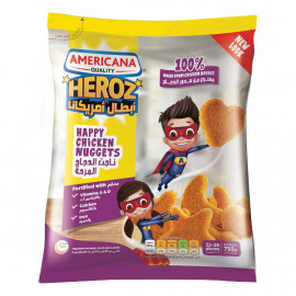 Americana Happy Chicken Nuggets 750gm -- أمريكانا هابي ناجتس دجاج 750 جم